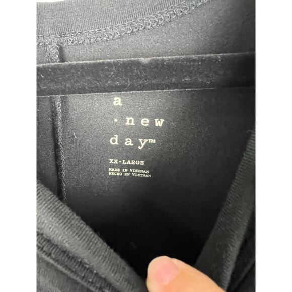 NWT Target A New Day Woman's XXL Sleeveless Tank Dress Black Knit Stetch - Picture 4 of 7